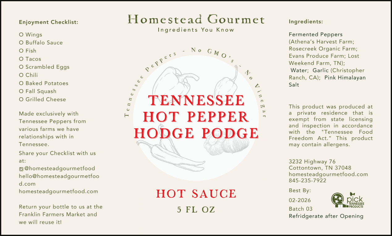 Tennessee Hot Pepper Hodge Podge